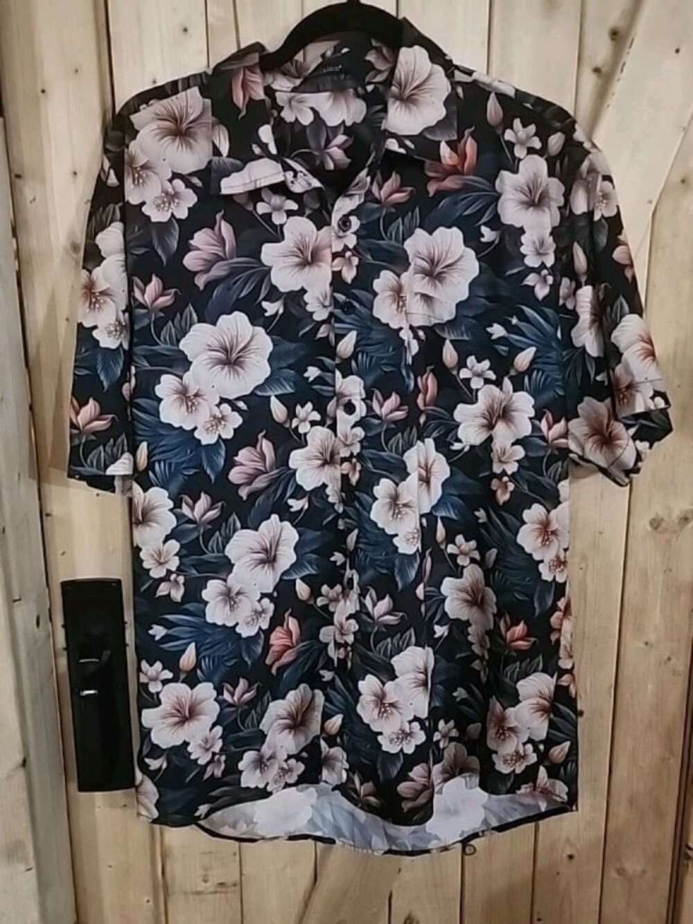Hawaiian Shirt Men's Tropical Short Sleeve Casual Size XL Button Up Resort Beach